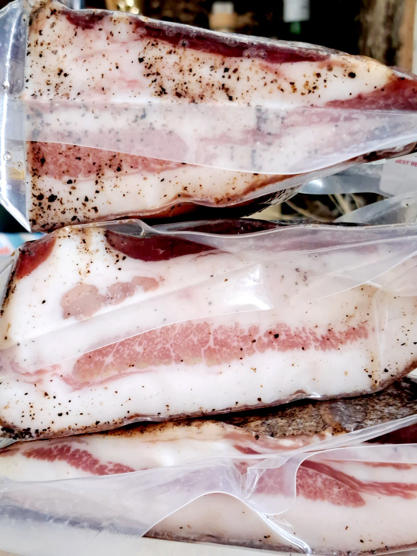 GUANCIALE FOR CARBONARA - TUSCAN SEASONED CHEEK / GUANCIA "GUANCIALE TOSCANO" 500g