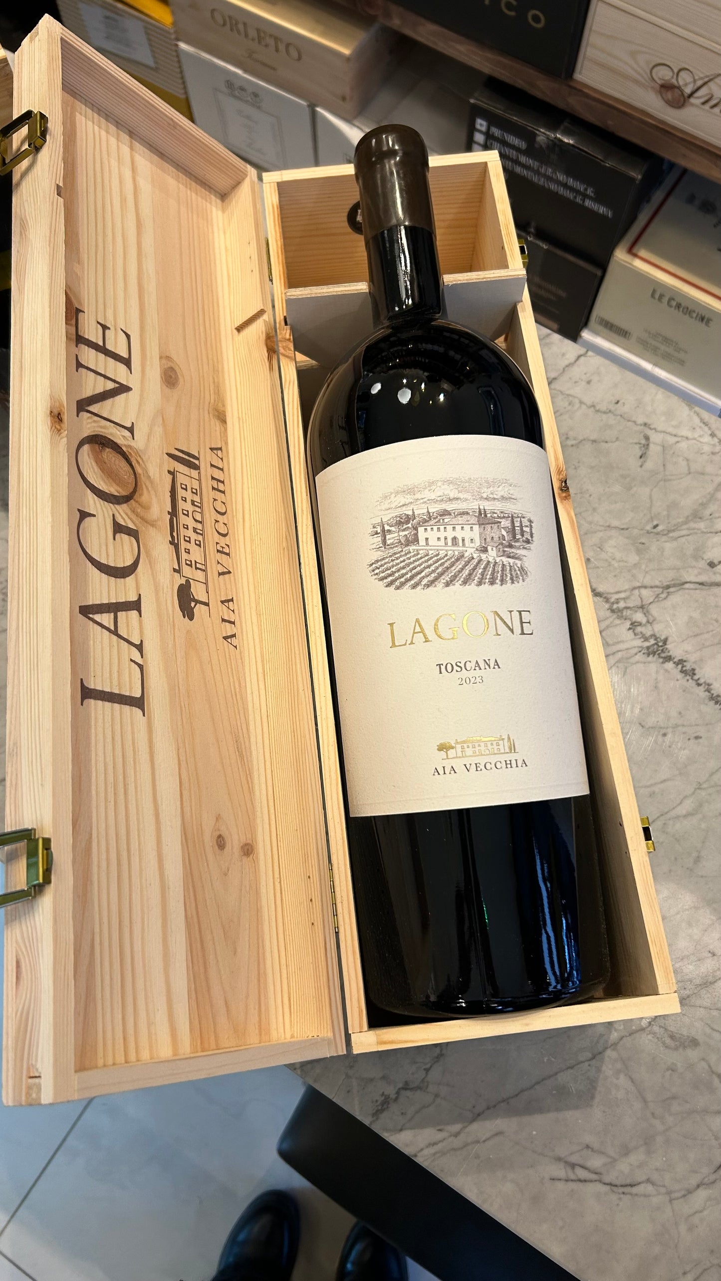 Rosso di Toscana 'Lagone' IGT 2023 Merlot Cabernet Sauvignon Cabernet Franc. 3lt Azienda Agricola Aia Vecchia Bolgheri