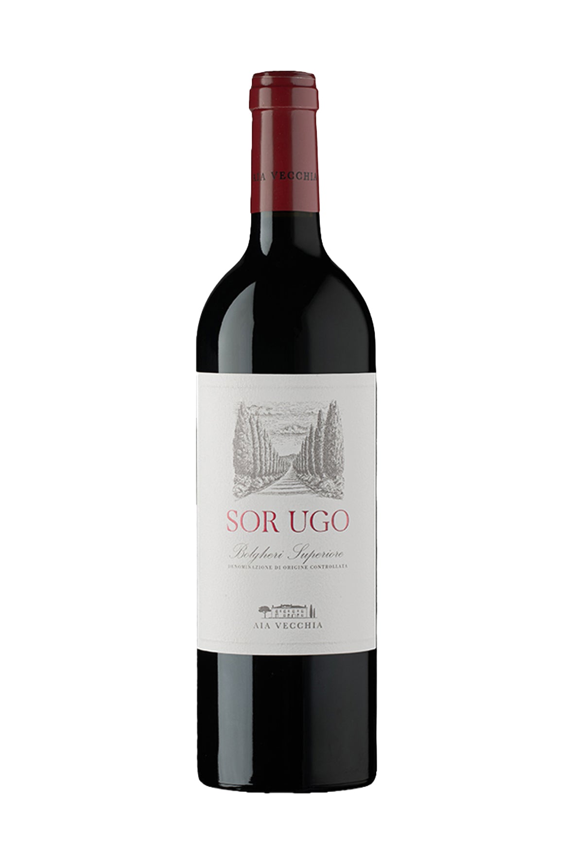 Rosso Bolgheri Superiore 2022 'SOR UGO DOC' 0.75lt Cabernet Sauvignon, Merlot, Cabernet Franc, Petit Verdot Azienda Agricola Aia Vecchia