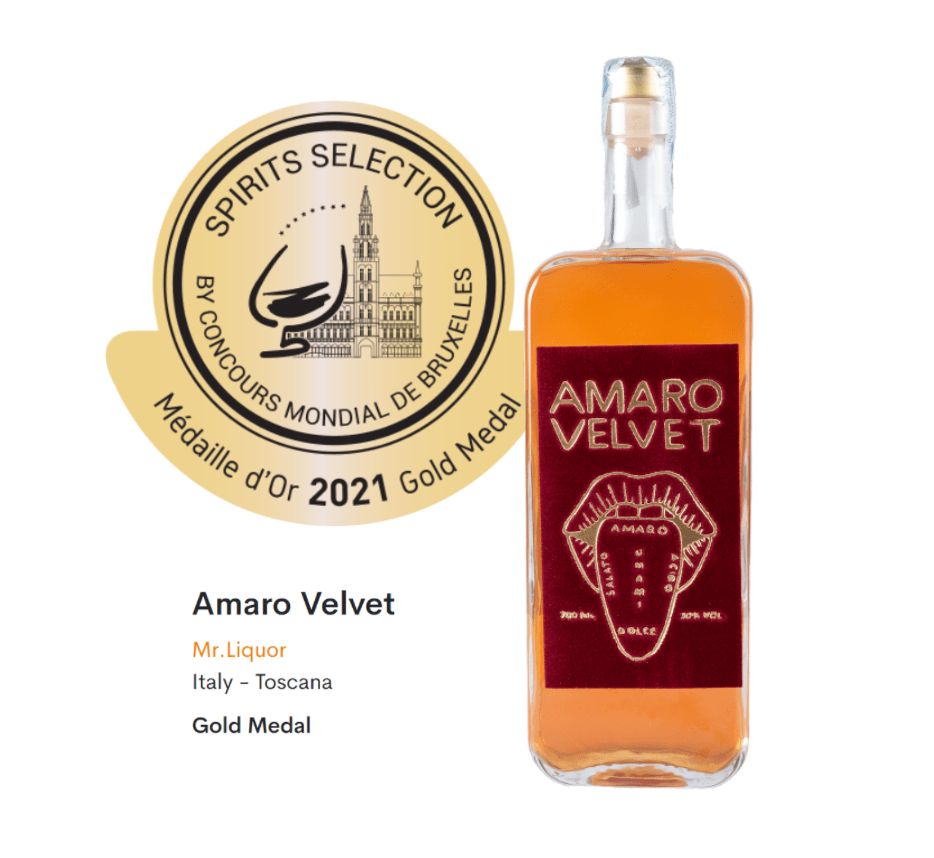 AMARO VELVET Premium Italian Herbal Amaro Liqueur