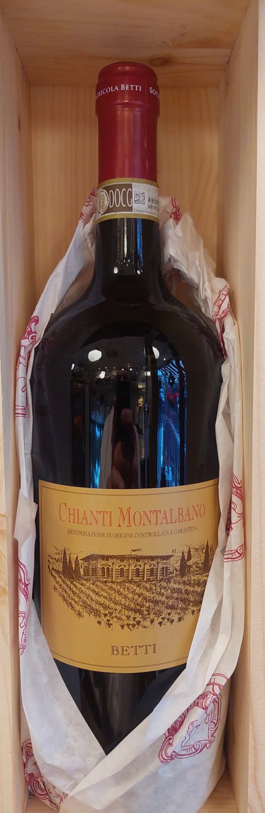 CHIANTI MONTALBANO DOCG RISERVA 2021 MAGNUM 1.5lt Sangiovese 90% Canaiolo nero 8% and Cabernet S. 2% Fattoria Betti