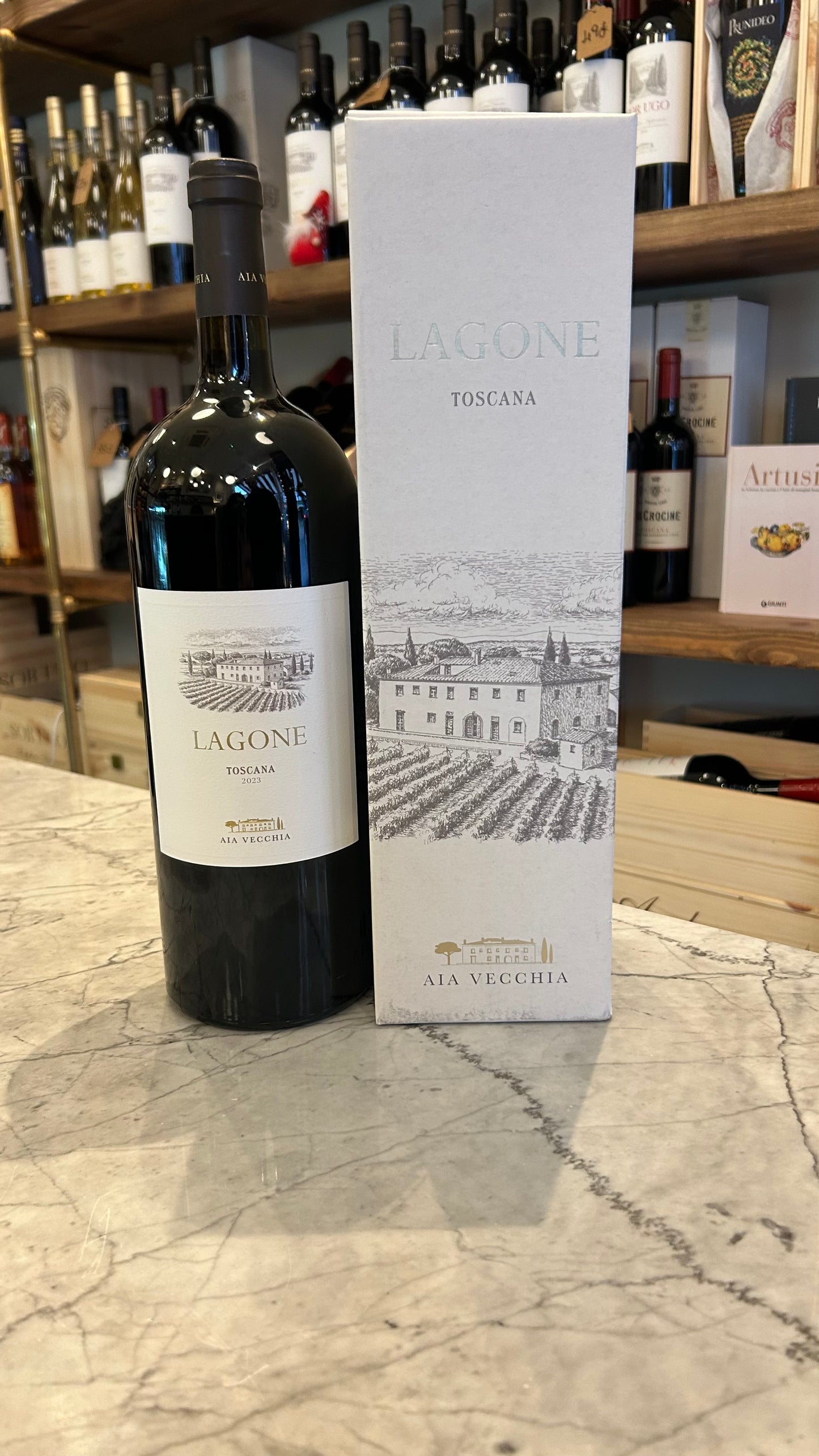 Rosso di Toscana 'Lagone'  IGT 2023 Merlot Cabernet Sauvignon Cabernet Franc. 1.5lt Azienda Agricola Aia Vecchia Bolgheri