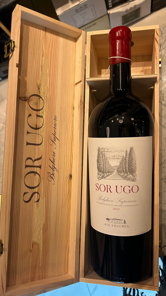 Rosso Bolgheri Superiore 2022 'SOR UGO DOC' 1.5lt Cabernet Sauvignon, Merlot, Cabernet Franc, Petit Verdot Azienda Agricola Aia Vecchia
