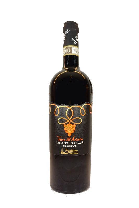 Terre dell’ Artista Chianti DOCG Riserva 2021 Vinci Tuscany 750ml Sangiovese, Colorino, Canaiolo, Black Malvasia of Chianti, Azienda Agricola Il Piastrinoa Agricola Il Piastrino